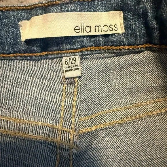 👖 **Ella Moss High Waist Straight Jeans** Size **8 / 29 | Light Wash - Picture 3 of 5